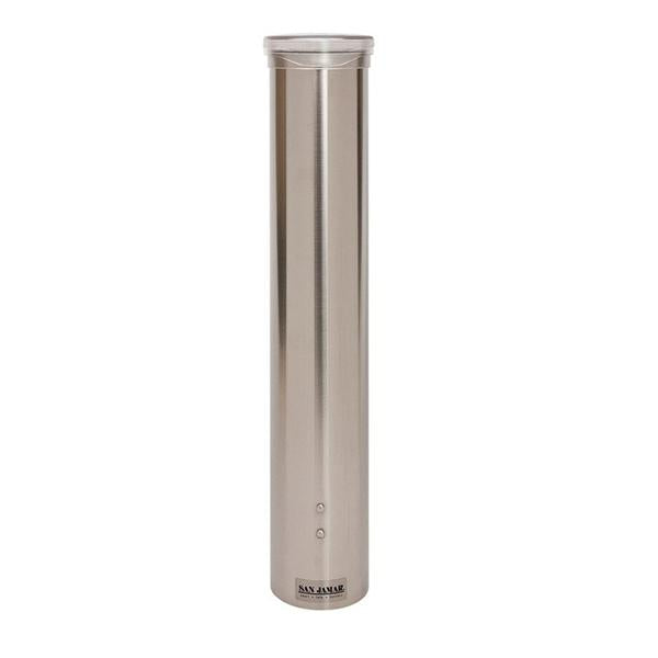 Dispenser Water Cup San Jamar Stainless Steel 5 oz Silver Ea